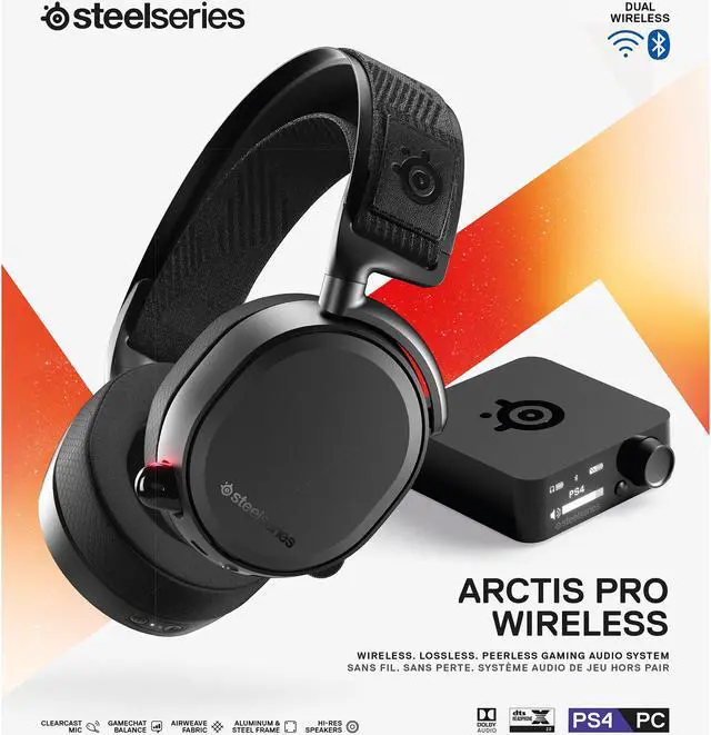 Alt view image 6 of 7 - Arctis Pro Wireless Gaming Headset - Lossless High Fidelity Wireless + Bluetooth - PlayStation 4 & PC