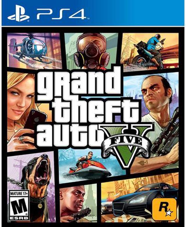 Grand Theft Auto V GTA V PS4 Game With Map Playstation 4 PS 4 GTAV