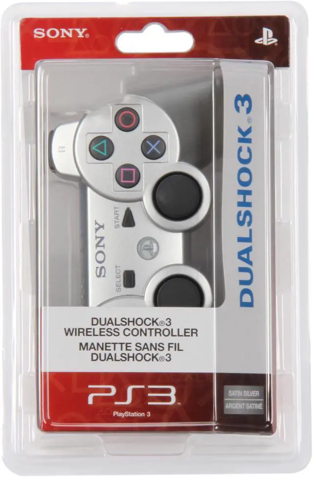 Alt view image 5 of 20 - SONY PlayStation 3 DualShock3 Wireless Controller (Satin Silver)