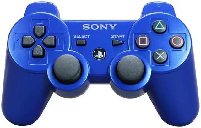 Alt view image 2 of 4 - SONY PlayStation 3 DualShock3 Wireless Controller (Metallic Blue)