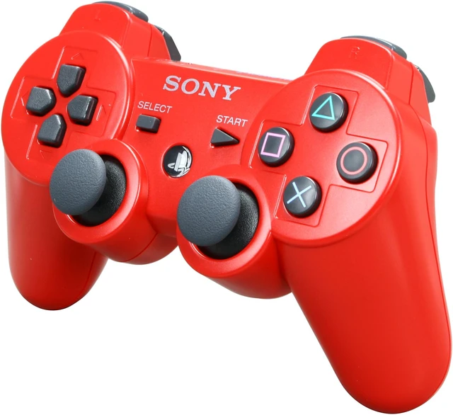 Red Ps3 Racing Controller SONY PlayStation 3 DualShock3 Wireless Controller (Deep Red) - Newegg.com