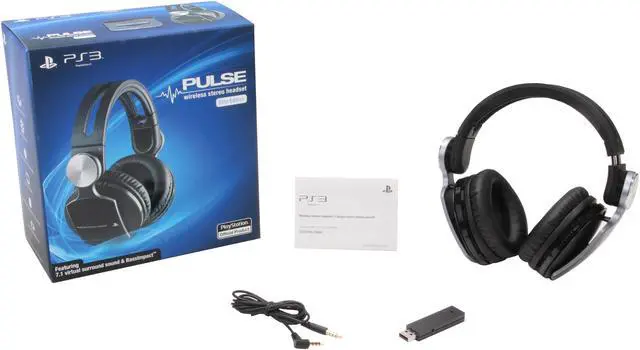 Alt view image 7 of 6 - Sony PULSE Wireless Stereo Headset - Elite Edition for PlayStation 4, PlayStation 3 and PS Vita