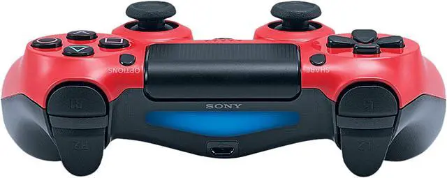 Alt view image 5 of 6 - Sony DualShock 4 Wireless Controller for PlayStation 4 - Magma Red