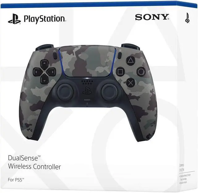 Alt view image 8 of 8 - PlayStation DualSense Wireless Controller - Gray Camo