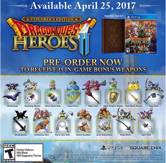 Alt view image 2 of 2 - Dragon Quest Heroes 2 - Explorers Edition - PlayStation 4