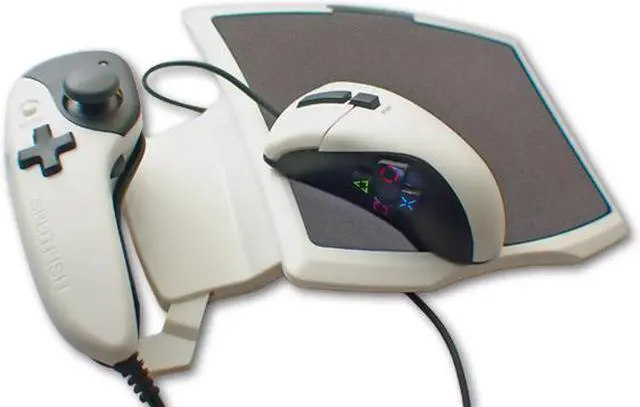 Main image of split fish GAMEWARE edgeFX controller for the Playstation 2