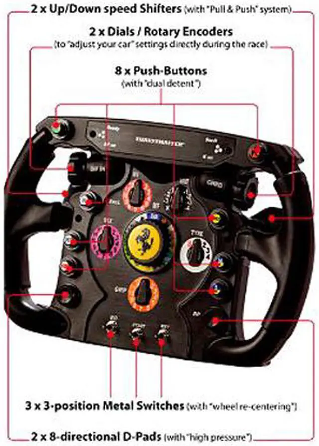Alt view image 11 of 11 - Thrustmaster Ferrari F1 Wheel Add-On (PS5, PS4, Xbox Series X|S, One, PC)