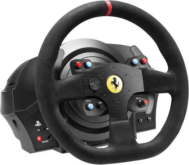 Alt view image 5 of 14 - Thrustmaster T300 Ferrari Integral RW Alcantara Edition Racing Wheel - PlayStation 4