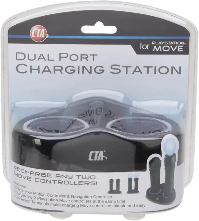 Alt view image 7 of 7 - CTA Dual Port Charging Station for PlayStation Move Controllers
