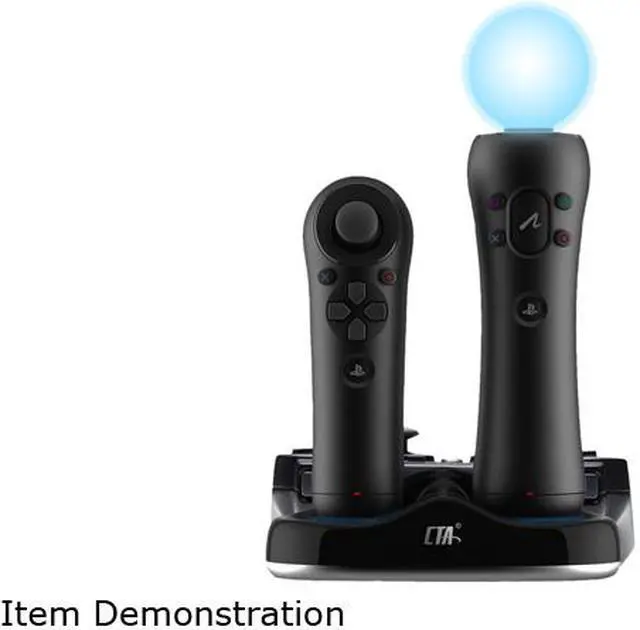 Alt view image 3 of 10 - CTA Triple Port Charging Station for PlayStation Move Controllers & Sixaxis Controller