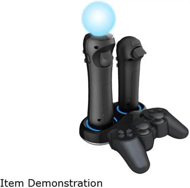 Alt view image 2 of 10 - CTA Triple Port Charging Station for PlayStation Move Controllers & Sixaxis Controller