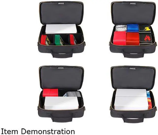 Alt view image 5 of 5 - ENHANCE MTG Card Box Storage Case - Deck Holder Card Carrying Case Bag Compatible with Magic MTG Cards, Card Games, Cards Against Humanity - Pencil Loops, Pocket for Dice, Tokens