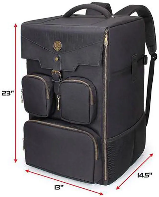 Alt view image 2 of 4 - ENHANCE Board Game Backpack - Reinforced Board Game Storage with Padded Shoulder Straps, Carrying Handle and Accessory Pockets for Dice, Card Games and More - Fits Board Games