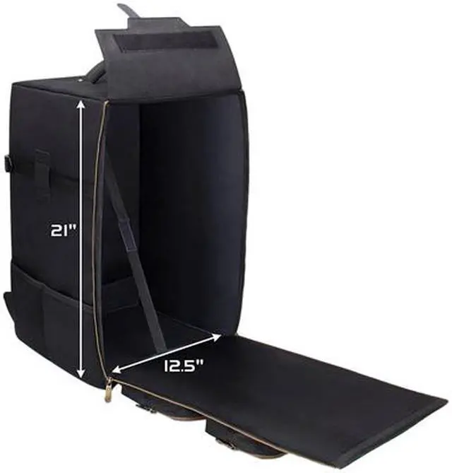 Alt view image 3 of 4 - ENHANCE Board Game Backpack - Reinforced Board Game Storage with Padded Shoulder Straps, Carrying Handle and Accessory Pockets for Dice, Card Games and More - Fits Board Games