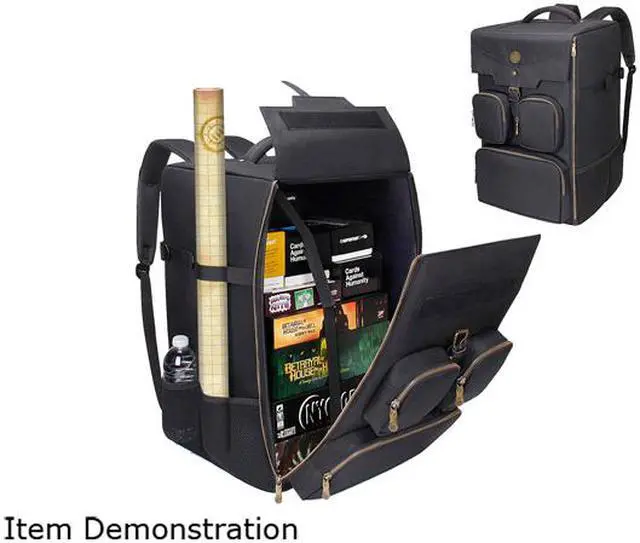 Main image of ENHANCE Board Game Backpack - Reinforced Board Game Storage with Padded Shoulder Straps, Carrying Handle and Accessory Pockets for Dice, Card Games and More - Fits Board Games