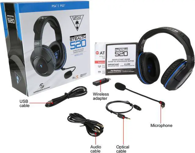 Alt view image 7 of 7 - Turtle Beach Stealth 520 Premium Fully Wireless Gaming Headset - PlayStation 4