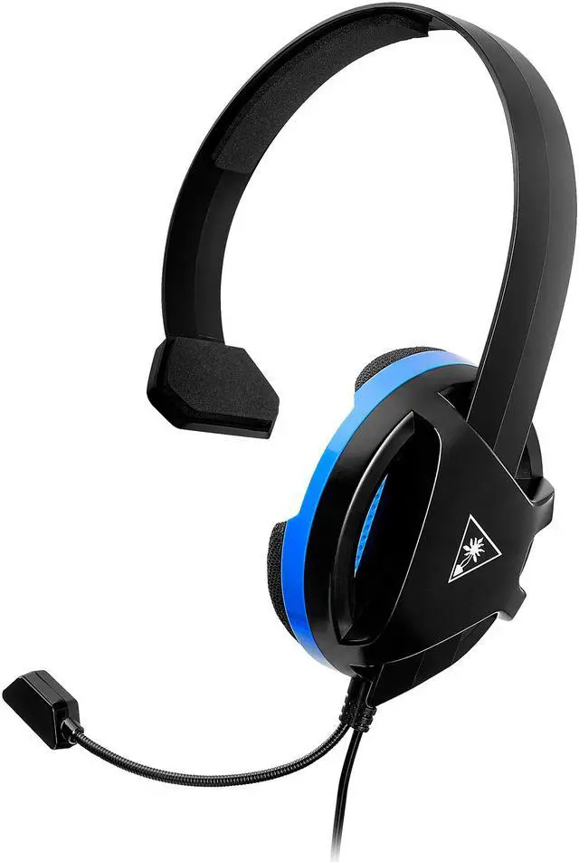 Alt view image 2 of 7 - Turtle Beach Recon Chat Wired Gaming Headset for PS5, PS4 & PC- Black/Blue