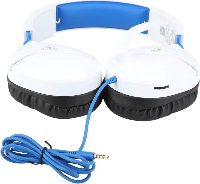 Alt view image 7 of 8 - Turtle Beach Recon 70 Gaming Headset for PS5, PS4 & PC - White / Blue