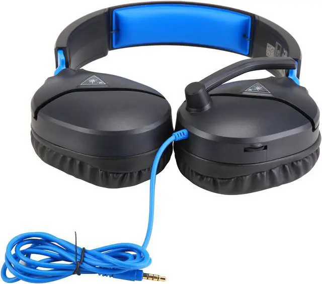 Alt view image 7 of 8 - Turtle Beach Recon 70 Gaming Headset for PS5, PS4 & PC - Black / Blue