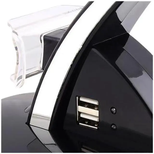 Alt view image 3 of 5 - INSTEN Black Dual Charge Station Charger w/ Stand For Sony PS3 Playstation 3 / PS3 Slim Remote Controller