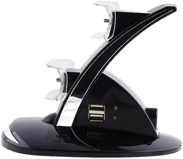 Alt view image 2 of 5 - INSTEN Black Dual Charge Station Charger w/ Stand For Sony PS3 Playstation 3 / PS3 Slim Remote Controller