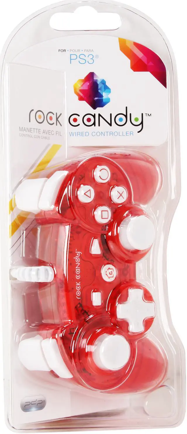 Alt view image 5 of 5 - PDP Rock Candy PS3 Controller (Red)