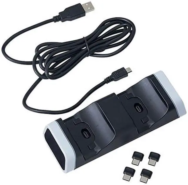 Alt view image 7 of 7 - VERBATIM 70725 Dual Charging Stand for use with PlayStation 5 DualSense Wireless Controller -