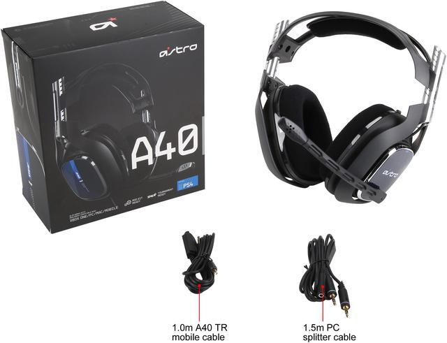 Alt view image 7 of 7 - ASTRO Gaming A40 TR Headset for PS5, PS4 and PC - Black