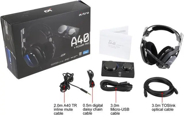 Alt view image 13 of 13 - ASTRO Gaming A40 TR Headset + MixAmp Pro TR for PS5, PS4 and PC-Black