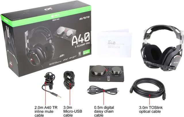 Alt view image 13 of 13 - ASTRO Gaming A40 TR Headset + MixAmp Pro TR for Xbox One & PC