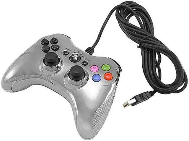 Alt view image 2 of 4 - Arsenal PS3 Wired Controller Chrome Silver