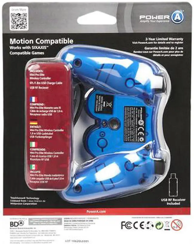 Alt view image 7 of 7 - PowerA Mini Pro Elite Wireless PS3