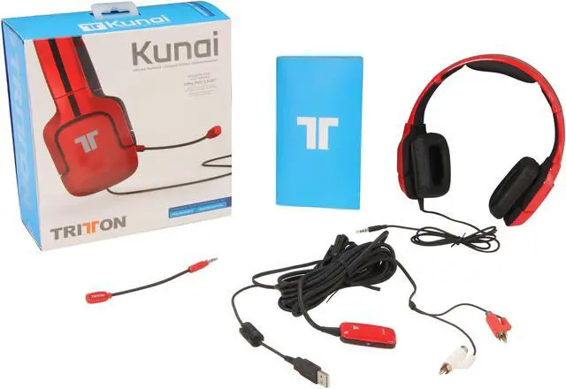 Alt view image 5 of 5 - TRITTON Kunai Stereo Headset For PlayStation 3 and PS Vita, by Mad Catz - Red