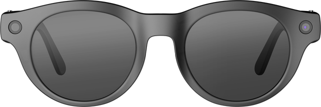 Alt view image 2 of 6 - VIVE Eagle™ AI Glasses – Round, Charcoal Black, Sunglass Lens