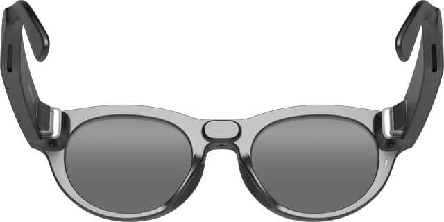 Alt view image 4 of 6 - VIVE Eagle™ AI Glasses – Round, Charcoal Black, Sunglass Lens