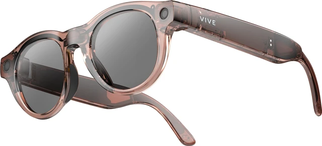 Main image of VIVE Eagle™ AI Glasses – Round, Clear Brown, Sunglass Lens