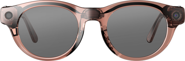 Alt view image 2 of 6 - VIVE Eagle™ AI Glasses – Round, Clear Brown, Sunglass Lens