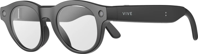 Alt view image 5 of 6 - VIVE Eagle™ AI Glasses – Round, Charcoal Black, Clear Lens