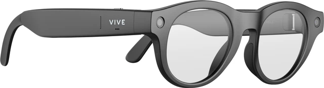 Alt view image 6 of 6 - VIVE Eagle™ AI Glasses – Round, Charcoal Black, Clear Lens