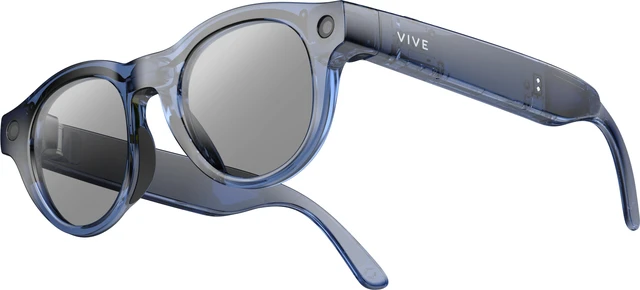 Main image of VIVE Eagle™ AI Glasses – Round, Navy, Sunglass Lens