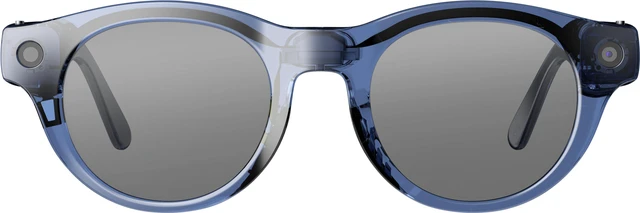Alt view image 2 of 6 - VIVE Eagle™ AI Glasses – Round, Navy, Sunglass Lens