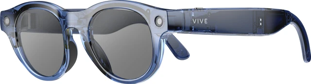 Alt view image 5 of 6 - VIVE Eagle™ AI Glasses – Round, Navy, Sunglass Lens