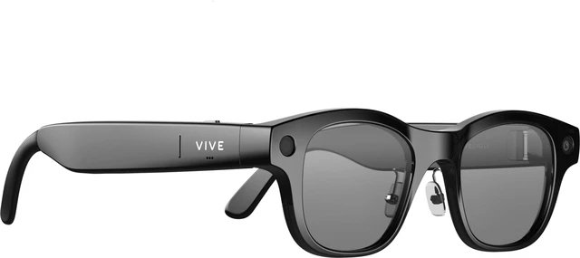 Alt view image 6 of 6 - VIVE Eagle™ AI Glasses – Square (Wayfarer), Black, Sunglass Lens
