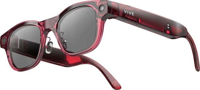 Main image of VIVE Eagle™ AI Glasses – Square (Wayfarer), Berry, Sunglass Lens