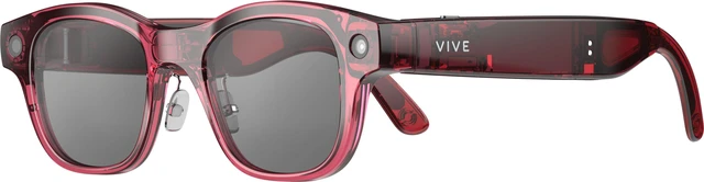 Alt view image 5 of 6 - VIVE Eagle™ AI Glasses – Square (Wayfarer), Berry, Sunglass Lens