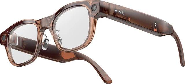 Main image of VIVE Eagle™ AI Glasses – Square (Wayfarer), Coffee, Clear Lens