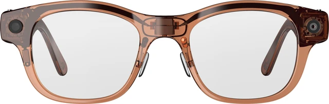 Alt view image 2 of 6 - VIVE Eagle™ AI Glasses – Square (Wayfarer), Coffee, Clear Lens
