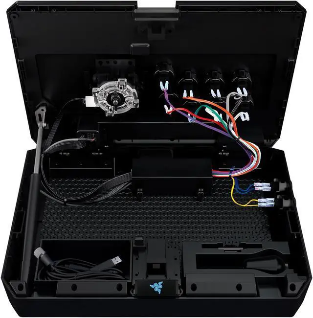 Alt view image 5 of 6 - Razer Panthera Arcade Stick - Fully Mod-Capable - Internal Storage Compartments - PlayStation 4