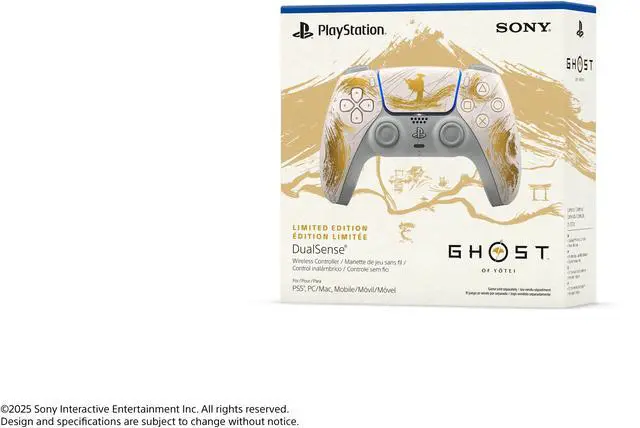 Alt view image 7 of 8 - DualSense® Wireless Controller – Ghost of Yotei Gold Limited Edition