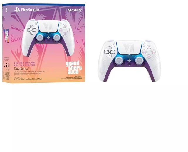 Alt view image 6 of 9 - DualSense® Wireless Controller – Grand Theft Auto VI White Limited Edition
